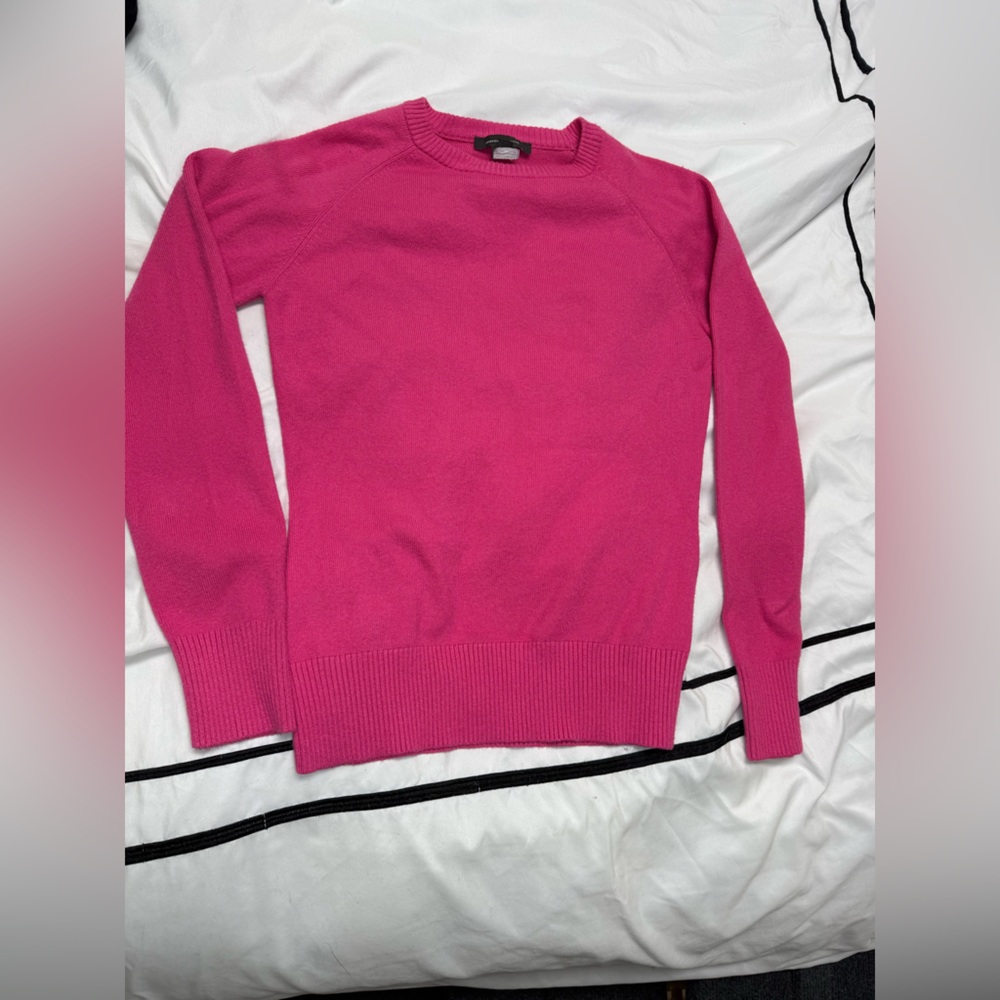French Connection Bright Pink Crewneck Sweater